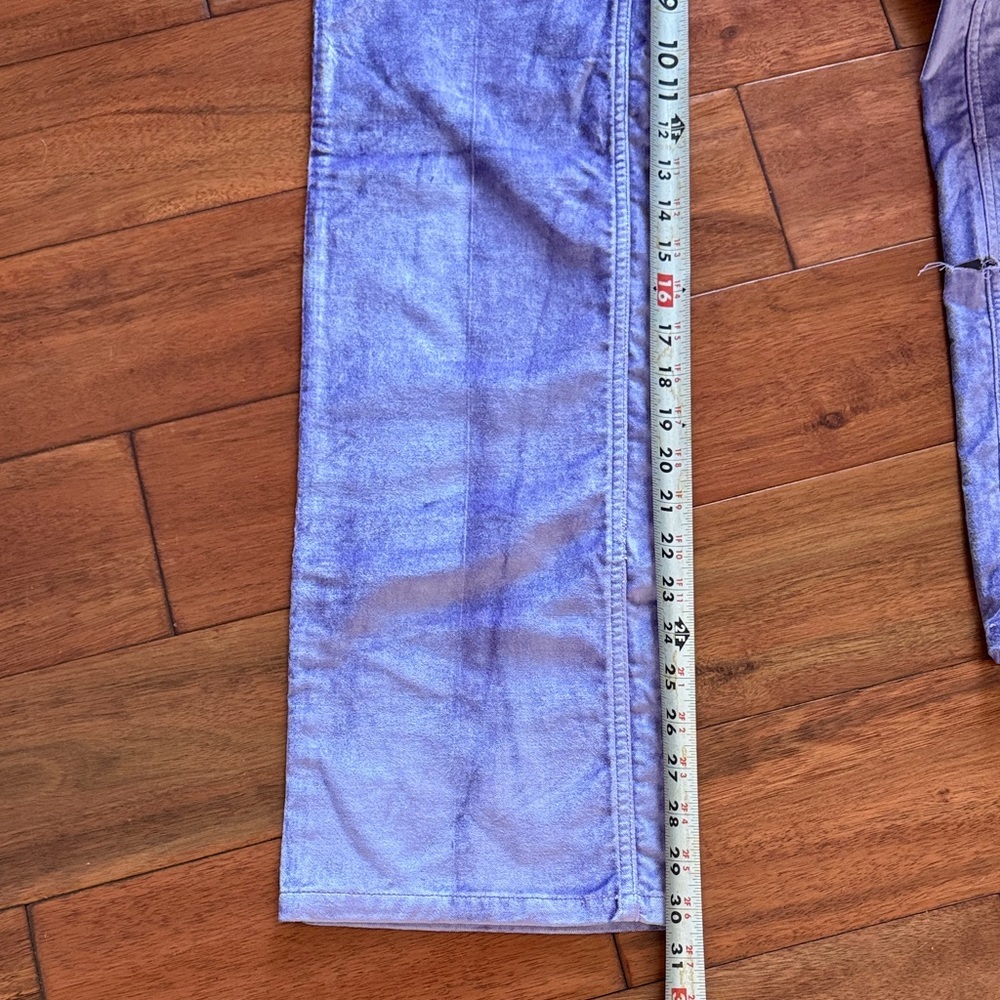 Flawed NWT rag & bone Jacey Violet Velvet Jeans Size 00 - Picture 7 of 10